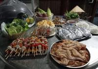 Jídlo v prázdninového domu nebo okolí