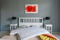Posteľ alebo postele v izbe v ubytovaní Dohany Design Apartments