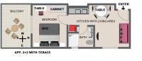 Plán poschodí v ubytovaní Apartments Ursic MB