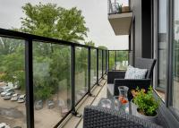 Balkón alebo terasa v ubytovaní Apartament Premium, 15min od Rynku, parking w cenie