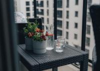 Balkón alebo terasa v ubytovaní Apartament Premium, 15min od Rynku, parking w cenie