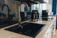 Kuchyňa alebo kuchynka v ubytovaní Apartament Premium, 15min od Rynku, parking w cenie