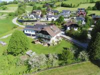 an aerial view of a large estate with houses at Apartment Berg &amp; Naturliebe in Oberweissburg