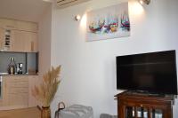 TV a/nebo společenská místnost v ubytování Port Balchik apartment