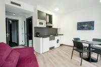Kuchyň nebo kuchyňský kout v ubytování Apartamentos Capua