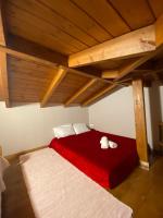 A bed or beds in a room at Country house