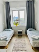 Endla Hostel ja Apartamendidにあるベッド