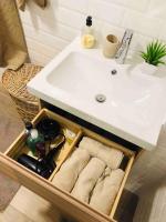 Příslušenství pro přípravu čaje a kávy v ubytování Apartamento céntrico Pontevedra