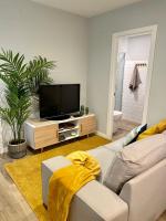 TV a/nebo společenská místnost v ubytování Apartamento céntrico Pontevedra