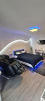 Půdorys ubytování Studio-Apartment VAL - Luxury massage chair - Private SPA- Hot Tub, Infrared Sauna, , Parking with video surveillance, Entry with PIN 0 - 24h, FREE CANCELLATION 24 hours before Check In