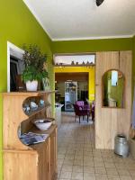 Køkken eller tekøkken på Pension Grasse Hofladen Cafe GenießerImbiss Kehrigk