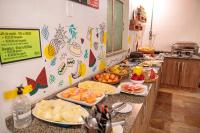 Comida no hostel ou em algum lugar perto