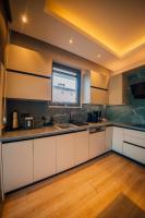 Kuchyň nebo kuchyňský kout v ubytování New Balturk Villas Sapanca