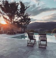 Widok na góry z tego hotelu