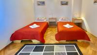 Posteľ alebo postele v izbe v ubytovaní Nautilus-Bay Holiday home with 5 rooms, on the beach, for 2-9 persons