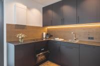 Kuchyň nebo kuchyňský kout v ubytování Thalhof Apartments