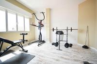 The fitness centre and/or fitness facilities at Casa con piscina en zona rural