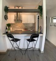 Kuchyň nebo kuchyňský kout v ubytování Apartamentos Albatros