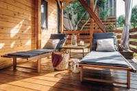 Balkón alebo terasa v ubytovaní SUNSET CAMPING