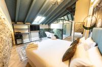 Posteľ alebo postele v izbe v ubytovaní Hospedium Hotel Barómetro de Camariñas