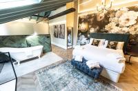 Posteľ alebo postele v izbe v ubytovaní Hospedium Hotel Barómetro de Camariñas