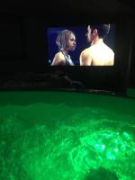 TV a/nebo společenská místnost v ubytování La cabaña de Lilith