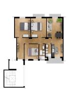 Plán poschodí v ubytovaní Maqueda House
