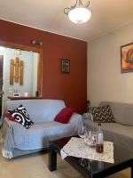 A seating area at Corfu town Kanoni apartment