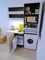 Kuchnia lub aneks kuchenny w obiekcie Apartamenty Metro Młociny