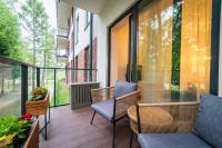 Balkón alebo terasa v ubytovaní Lake Park Apartament