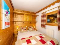 Posteľ alebo postele v izbe v ubytovaní Appartement cosy à Tignes · Proche pistes & commerces · Balcon · 4 pers. · 3*** - FR-1-502-392