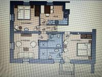 Plan piętra w obiekcie Haus Sepp Gruber