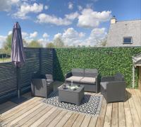 Część wypoczynkowa w obiekcie Gîte La Terrasse du 37