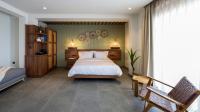 Amyntas Seafront Hotelにあるベッド