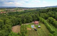 an aerial view of a house in a field with trees at Beautiful Home In Kraljev Vrh With Wifi in Kraljev Vrh