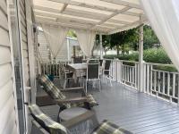 Balkon lub taras w obiekcie Mobil Home Valras Plage