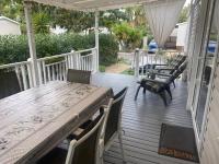 Balkon lub taras w obiekcie Mobil Home Valras Plage