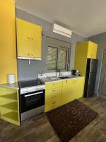 Kuchyň nebo kuchyňský kout v ubytování Comfy Kourouta Apartment & Suite