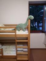 Poschodová posteľ alebo postele v izbe v ubytovaní BALATON ART Guesthouse