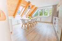 Kuchnia lub aneks kuchenny w obiekcie Apartmán Riviéra Lipno 510/21