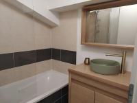 Ein Badezimmer in der Unterkunft TY MOUTCHIC : Agr&eacute;able appartement avec piscine