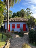 A Casa Vermelha Hospedariaにある庭