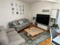 Televízia a/alebo spoločenská miestnosť v ubytovaní Arena apartment with 3 bedrooms in the city center