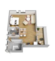 Půdorys ubytování Hamnhuset Björkö