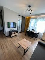 Televízia a/alebo spoločenská miestnosť v ubytovaní Nieborowska Loft - stylish apartment