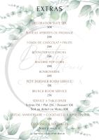 a floral invite for a wedding with flowers and leaves at BIOTY CHILL &amp; SPA in Le Blanc-Mesnil