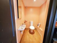 a small bathroom with a toilet and a sink at Beau et vaste duplex plateau Angoulême in Angoulême