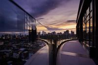 Nespecifikovaný výhled na destinaci Bangkok nebo výhled na město při pohledu z hotelu