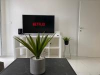 Televízia a/alebo spoločenská miestnosť v ubytovaní Luxury Apartment Dalia Rijeka
