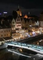 Widok na miasto Gdańsk z tego apartamentu